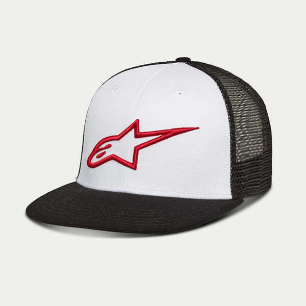 GORRO ALPINESTARS CORP TRUCKER BLANCO NEGRO1