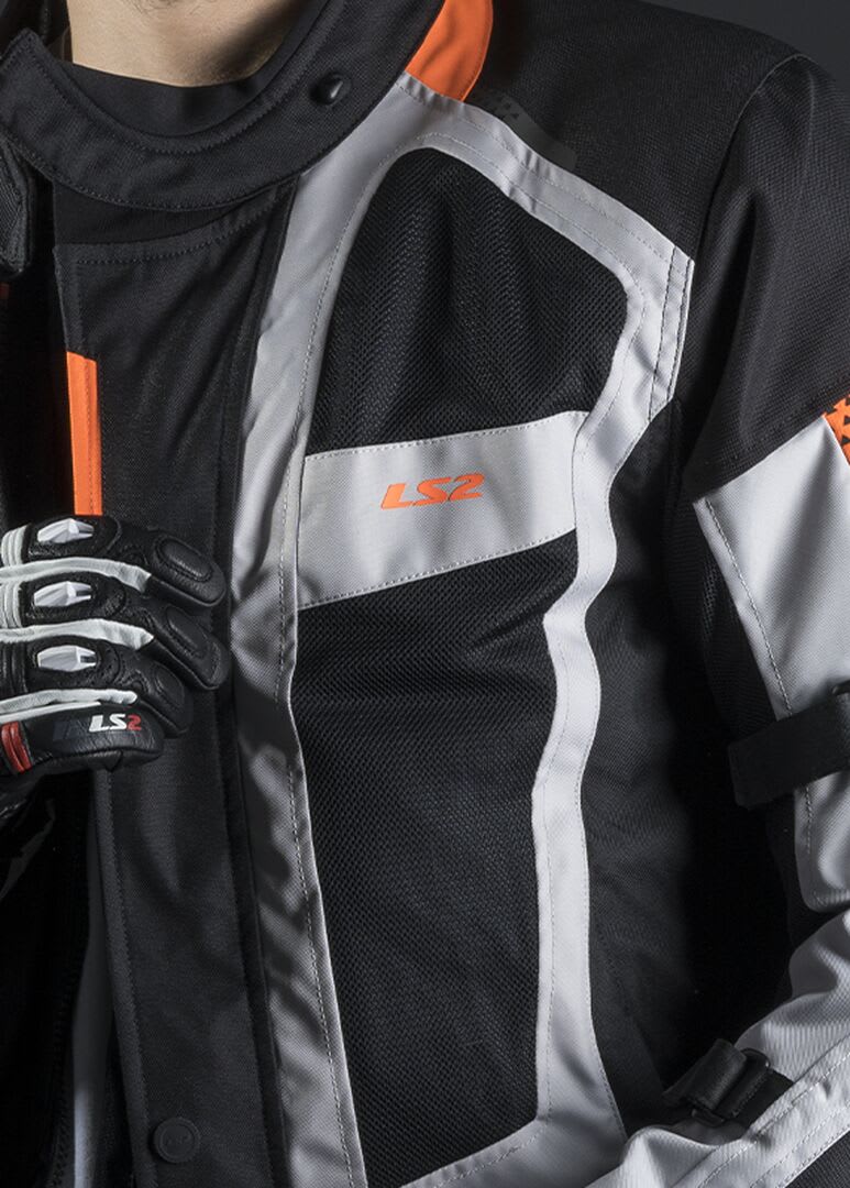 CHAQUETA LS2 SCOUT NEGRA GRIS5