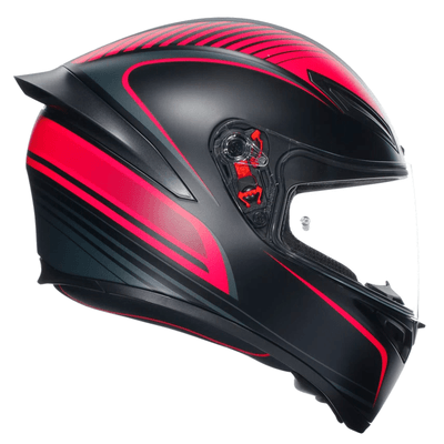 CASCO AGV K1 S (2023) WARMUP NEGRO/ROSADO2