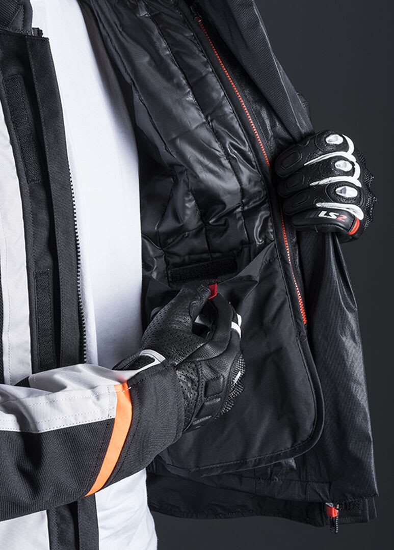 CHAQUETA LS2 SCOUT NEGRA GRIS6