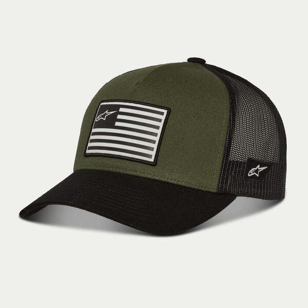 ALPINESTARS GORRO FLAG SNAPBACK VERDE MILITAR1