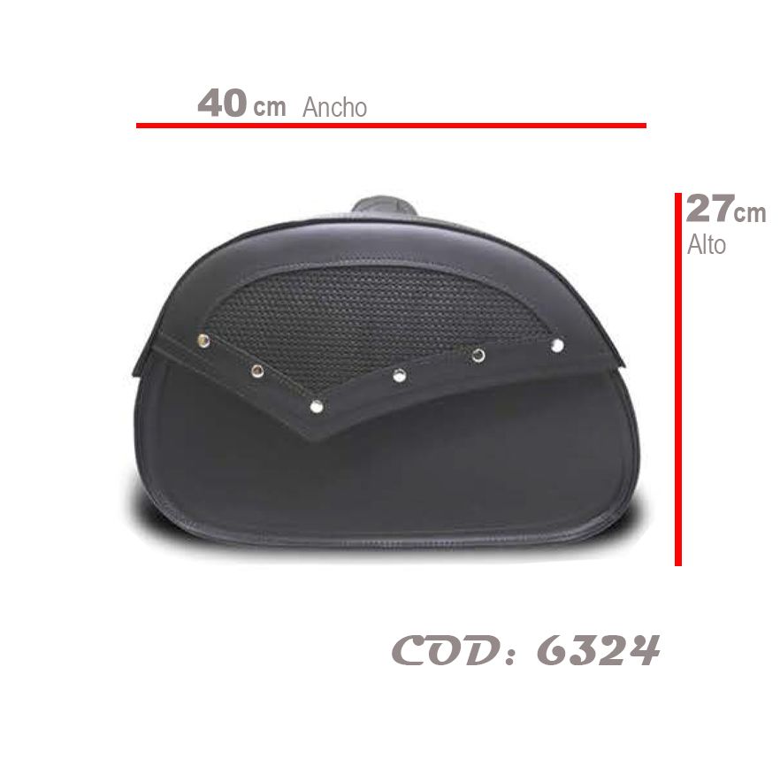 ALFORJAS CUERINA 20 LTS VSTAR HEBILLA NEGRA1