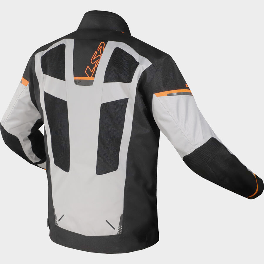 CHAQUETA LS2 SCOUT NEGRA GRIS NARANJA6