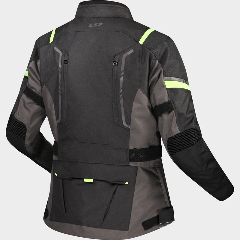 CHAQUETA LS2 NARVIK GRIS NEGRA AMARI MUJER3