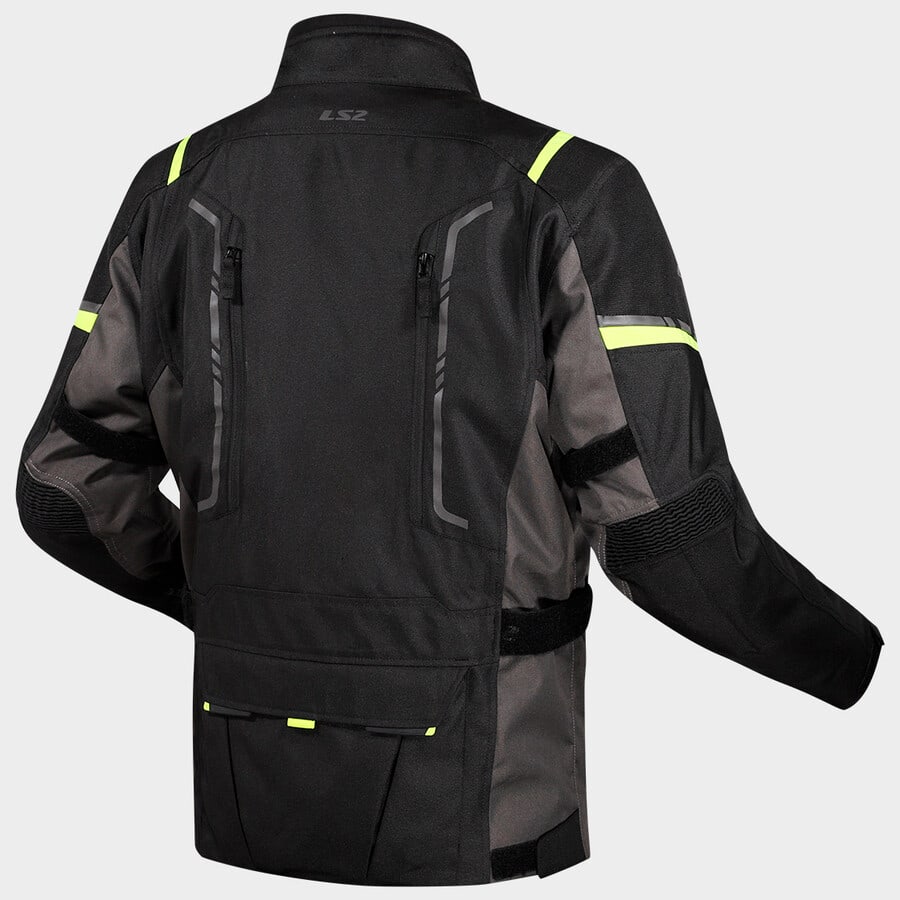 CHAQUETA LS2 NARVIK GRIS NEGRA AMARILLO3