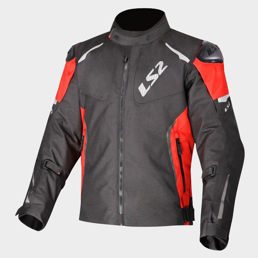 CHAQUETA LS2 ZOOM NEGRA ROJA1