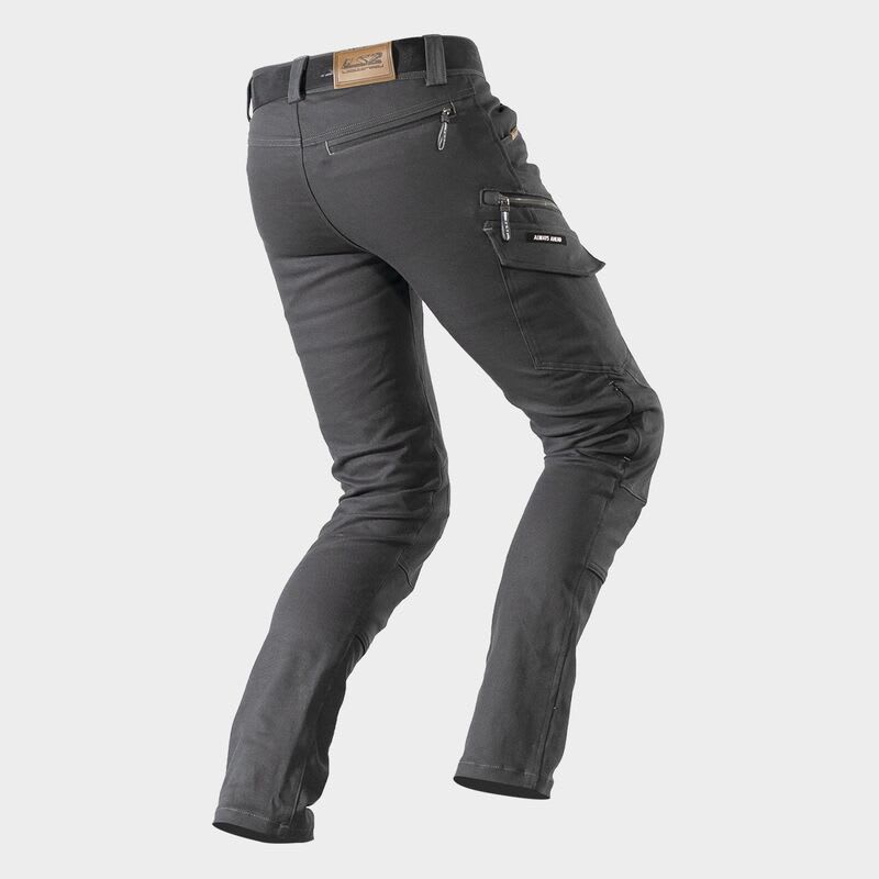 PANTALON LS2 STRAIGHT GRIS OSCURO2