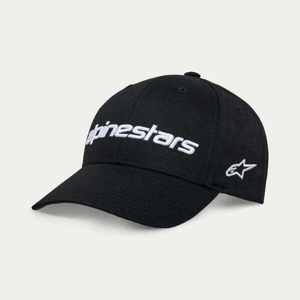 GORRO ALPINESTARS LINEAR WORDMARK 2.0 NEGRO BLANCO1