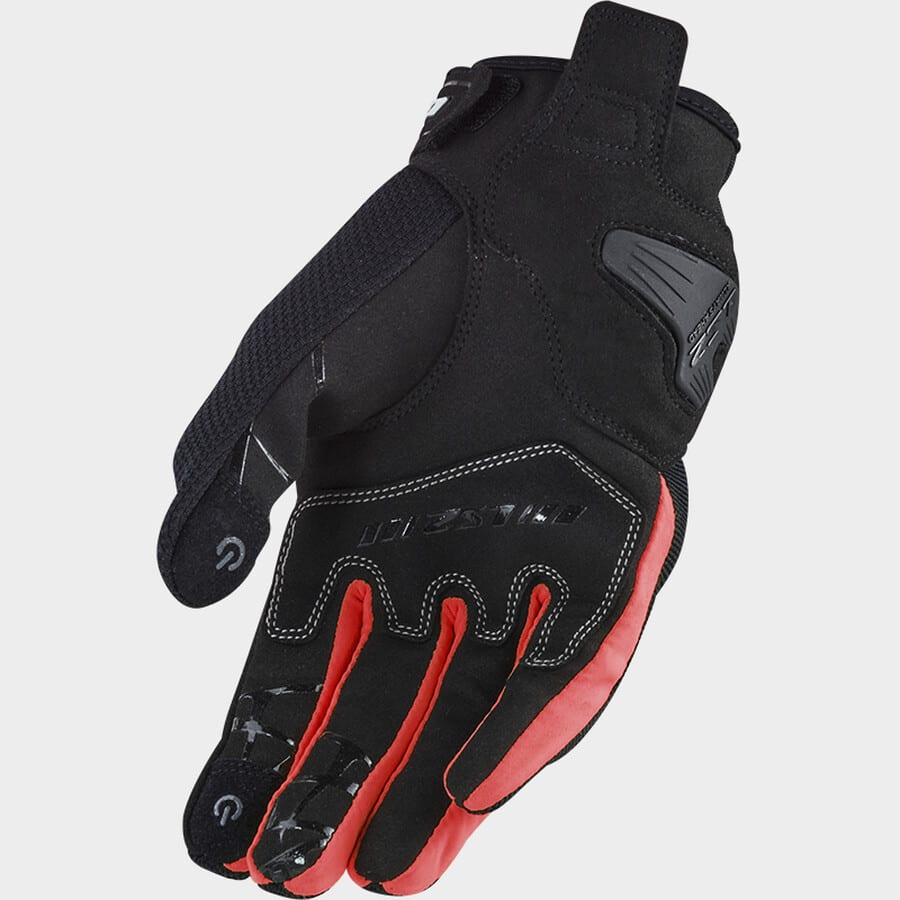 GUANTE LS2 DART II NEGRO ROJO HOMBRE3