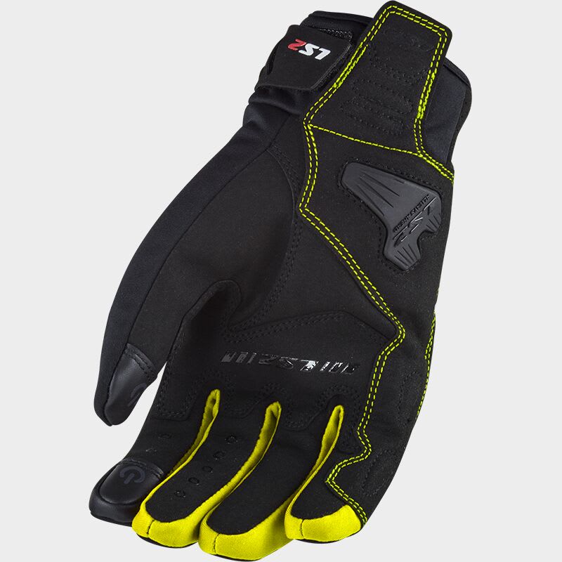 GUANTE LS2 JET II NEGRO AMARILLO HOMBRE3