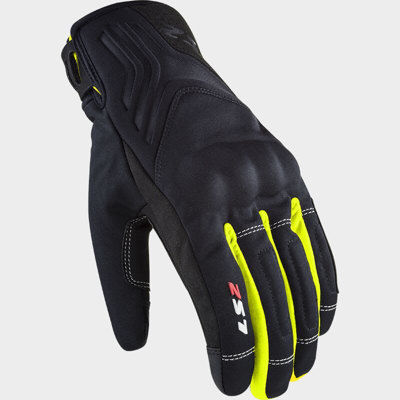 GUANTE LS2 JET II NEGRO AMARILLO HOMBRE1
