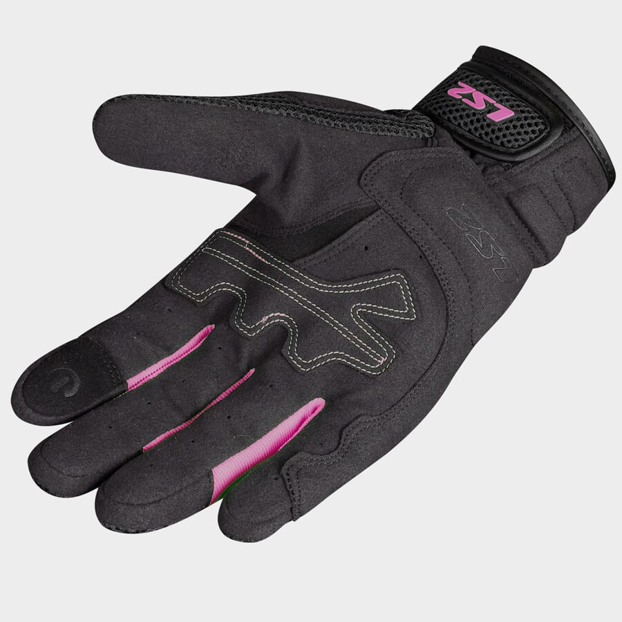 GUANTE LS2 KUBRA NEGRO MORADO MUJER6