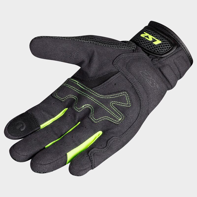 GUANTE LS2 KUBRA NEGRO AMARILLO HOMBRE3