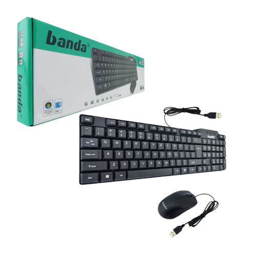 122440 TECLADO +MAUSE CON CABLE KM-88 BANDA 1