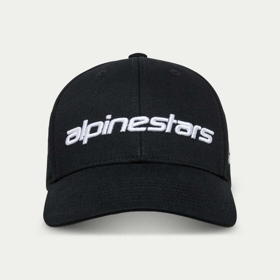 GORRO ALPINESTARS LINEAR WORDMARK 2.0 NEGRO BLANCO2