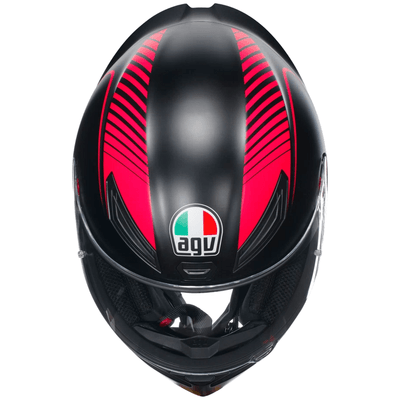 CASCO AGV K1 S (2023) WARMUP NEGRO/ROSADO5