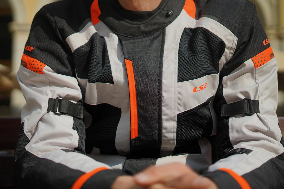 CHAQUETA LS2 SCOUT NEGRA GRIS NARANJA7