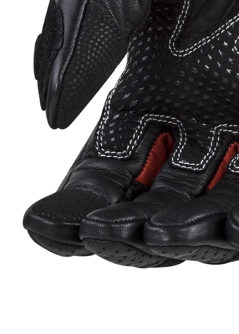 GUANTE LS2 SPARK II CUERO NEGRO ROJO HOMBRE6