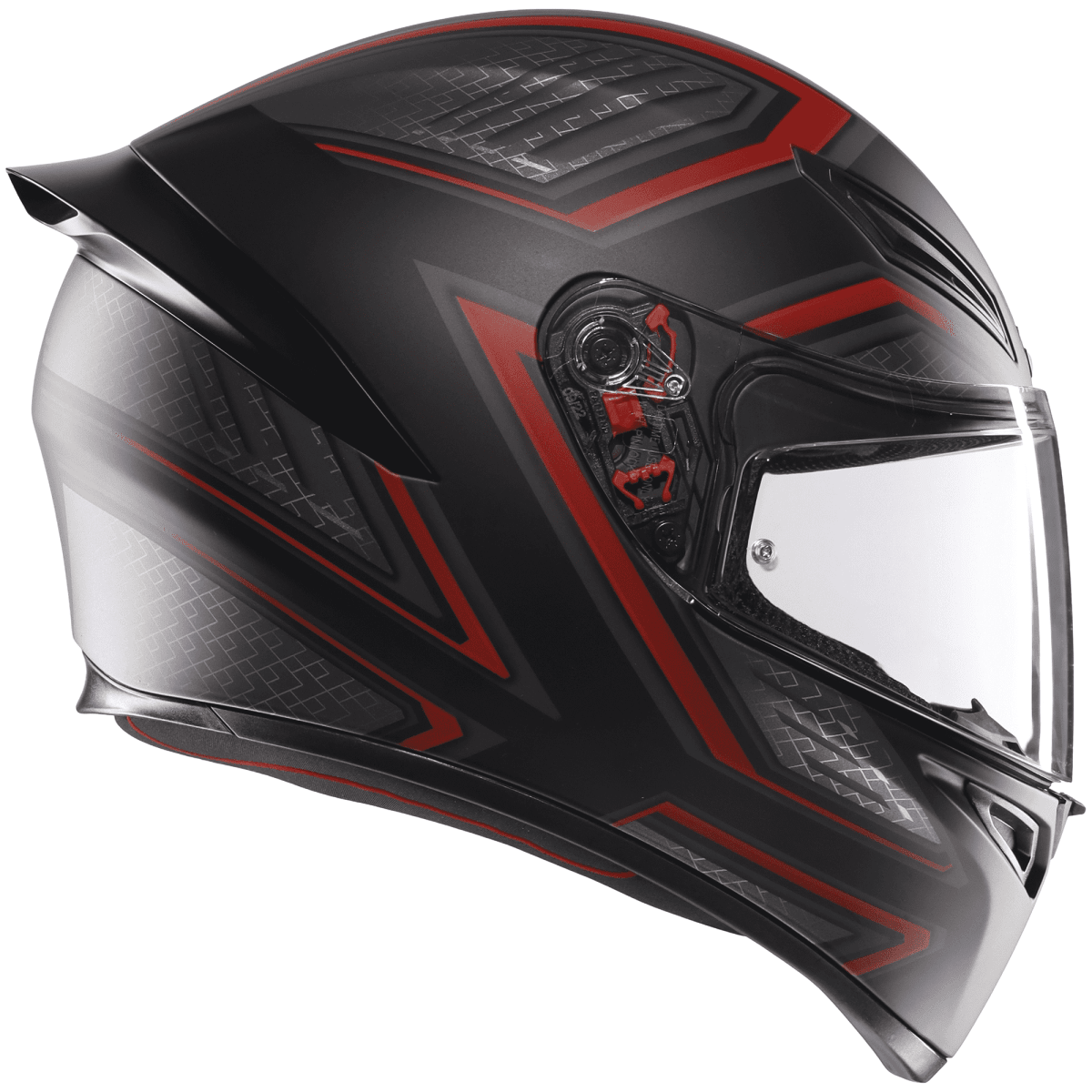 AGV K1 S SLING NEGRO MATTE ROJO4