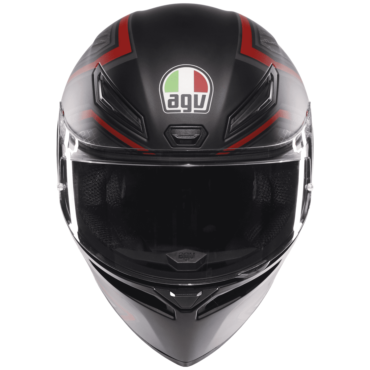 AGV K1 S SLING NEGRO MATTE ROJO3