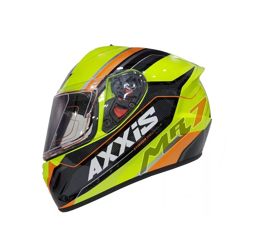 CASCO AXXIS POLE AMARILLO NARANJO FLUOR1