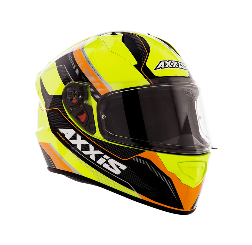 CASCO AXXIS POLE AMARILLO NARANJO FLUOR3