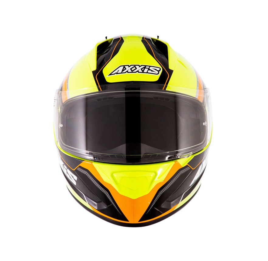 CASCO AXXIS POLE AMARILLO NARANJO FLUOR4
