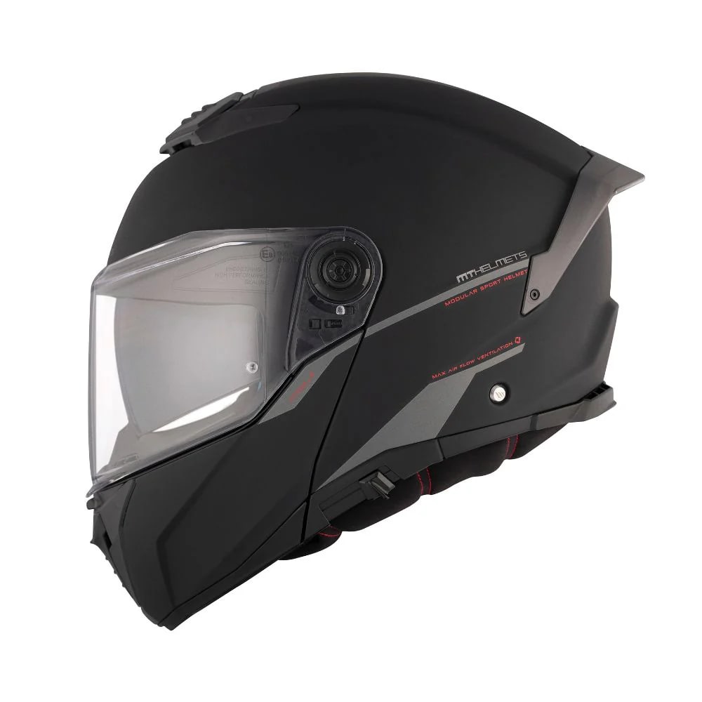 CASCO MT FU404SV ATOM 2 SV SOLID A1 NEGRO MATE + PINLOCK MT-V-351