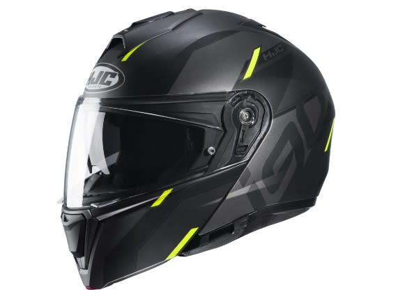 CASCO HJC I90 AVENTA MC4HSF NEGRO/GRIS/AMARILLO1