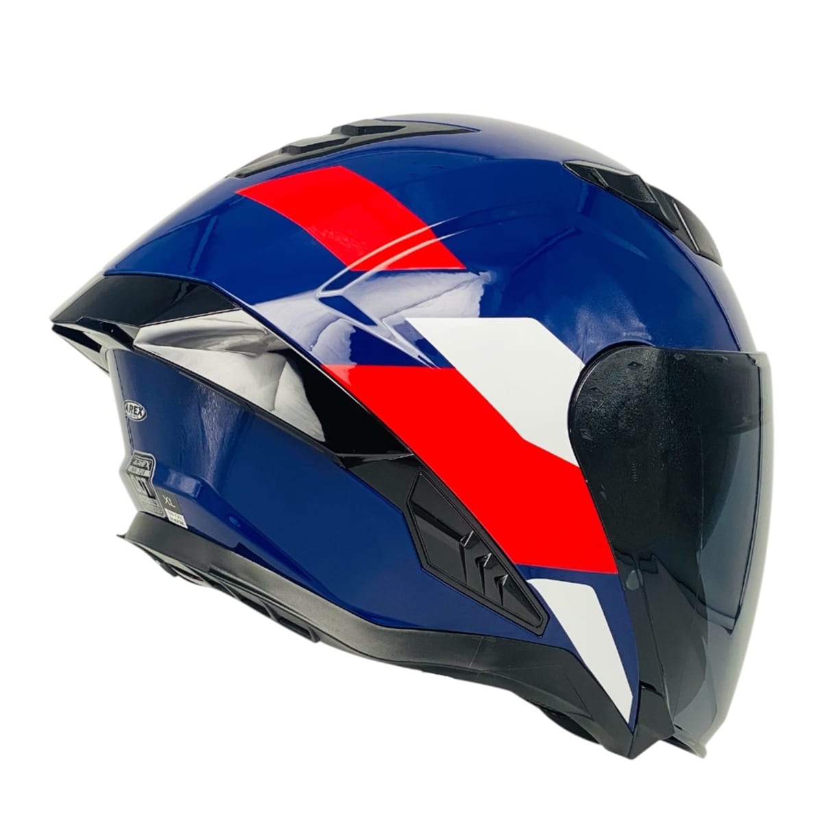 CASCO ABIERTO AREX MR-728 DOT DOBLE VISOR AZ/RJ2