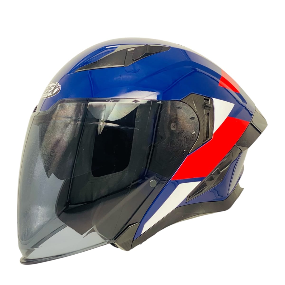 CASCO ABIERTO AREX MR-728 DOT DOBLE VISOR AZ/RJ6