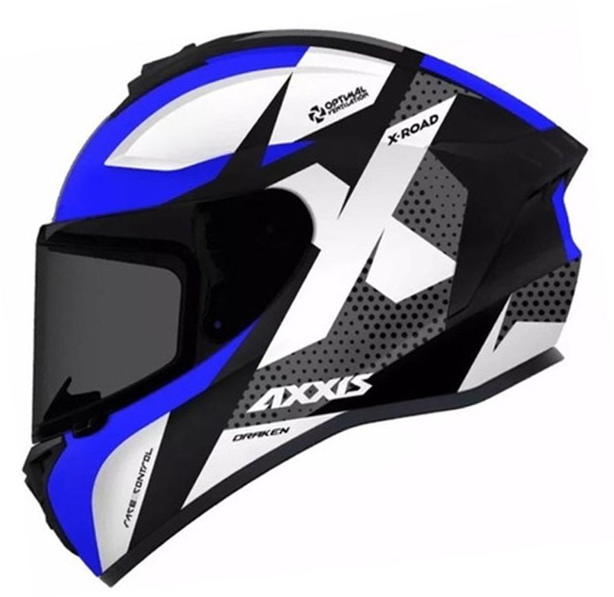 CASCO AXXIS DRAKEN B1 AZUL BRILLO1