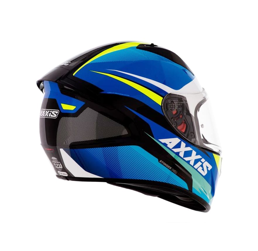 CASCO AXXIS STINGER DIVIDE AZUL BLANCO AMARILLO FLUOR3