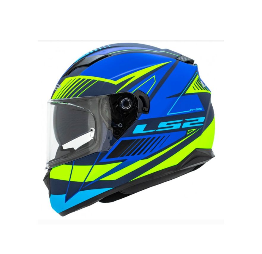 CASCO LS2 320 STREAM EVO TREPID AZUL NEON AMARILLO1