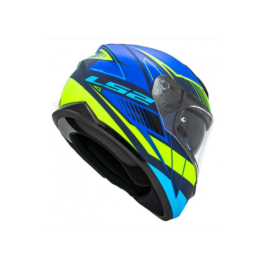 CASCO LS2 320 STREAM EVO TREPID AZUL NEON AMARILLO3
