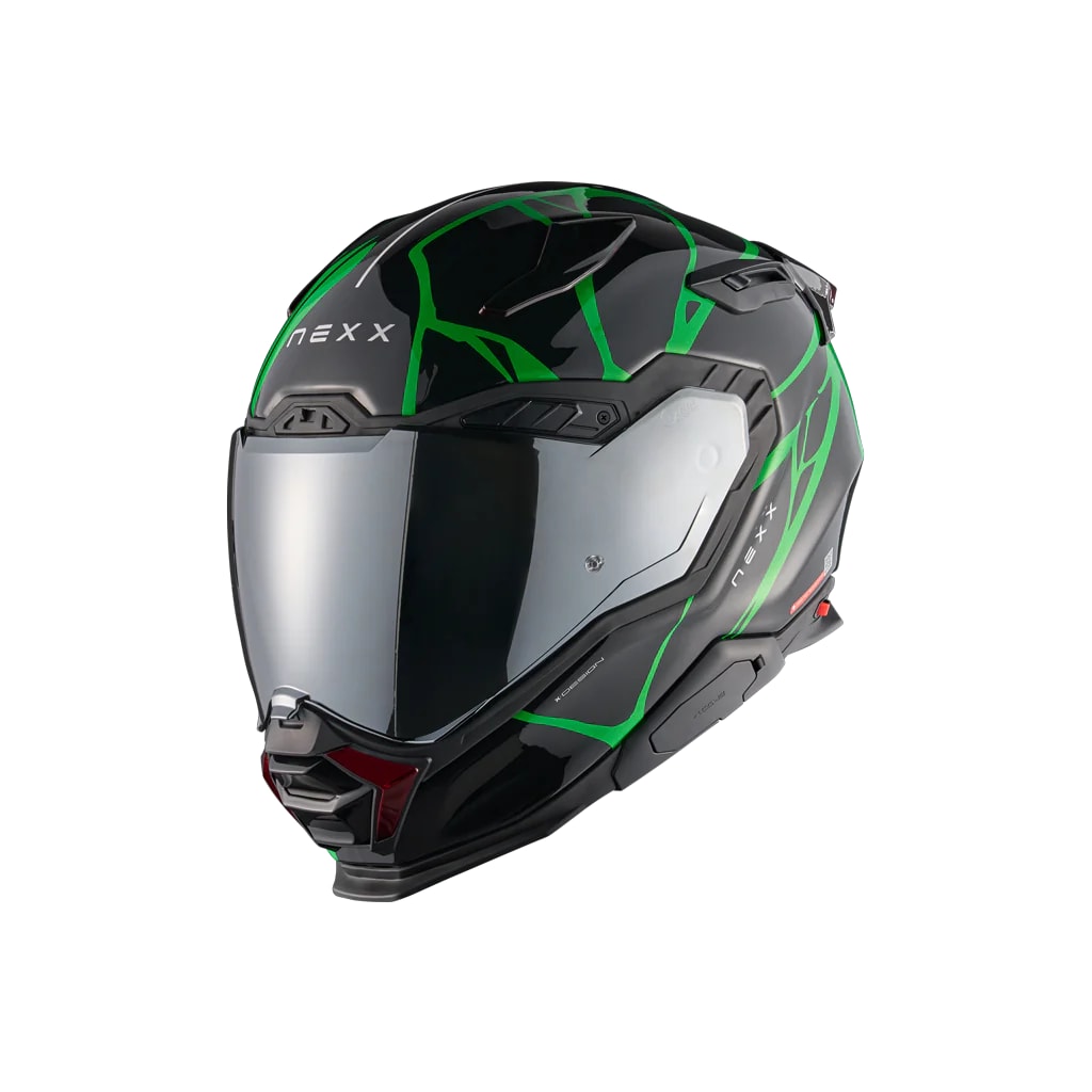 NEXX CASCO X.WST3 B-SIDE NEGRO VERDE1