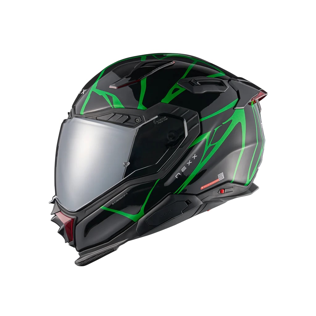 NEXX CASCO X.WST3 B-SIDE NEGRO VERDE2