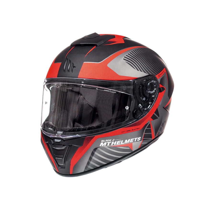 CASCO MT BLADE 2 SV BLASTER B2 NEGRO/ROJO MATTE2