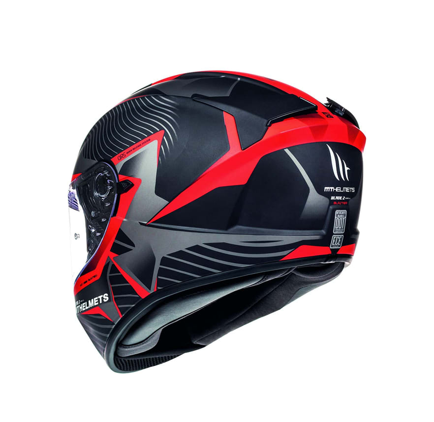 CASCO MT BLADE 2 SV BLASTER B2 NEGRO/ROJO MATTE5
