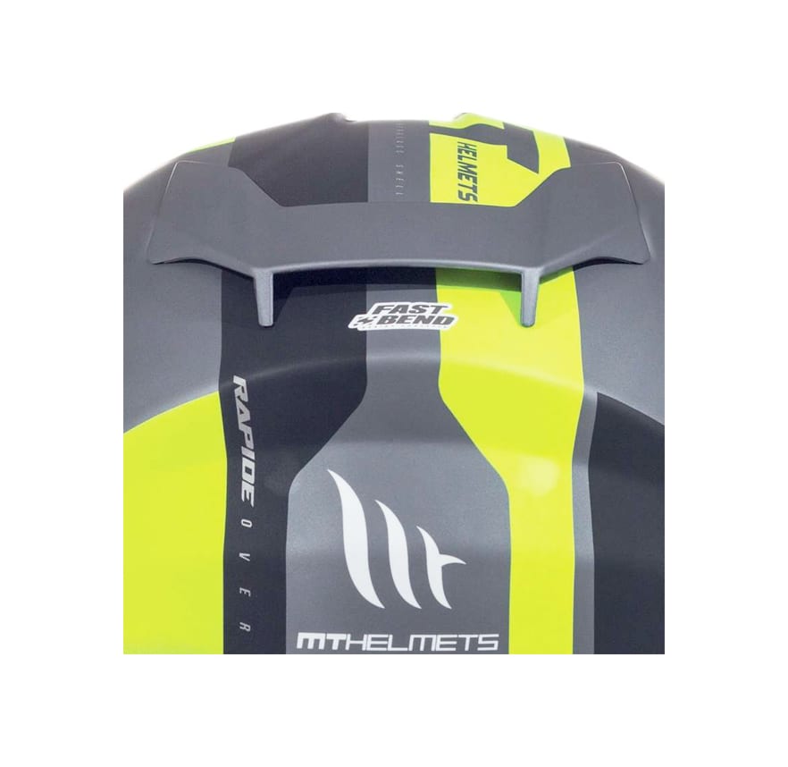 CASCO MT RAPIDE OVERTAKE B3 MATTE AMARILLO FLUOR5