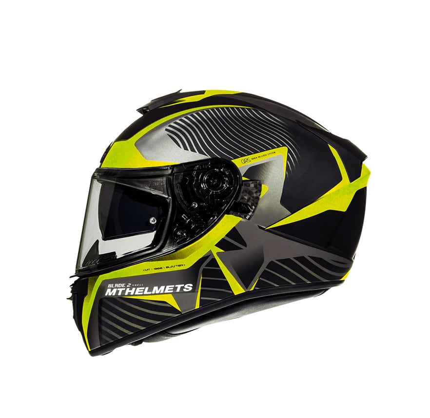 CASCO MT BLADE 2 SV BLASTER B4 NGO/AMLLO FLUOR MAT1