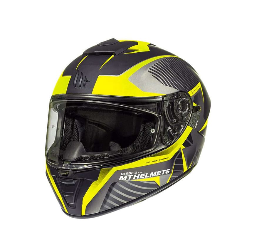CASCO MT BLADE 2 SV BLASTER B4 NGO/AMLLO FLUOR MAT2
