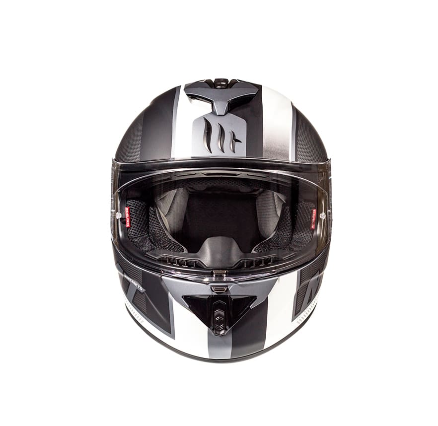 CASCO MT RAPIDE OVERTAKE B6 BLANCO MATE3