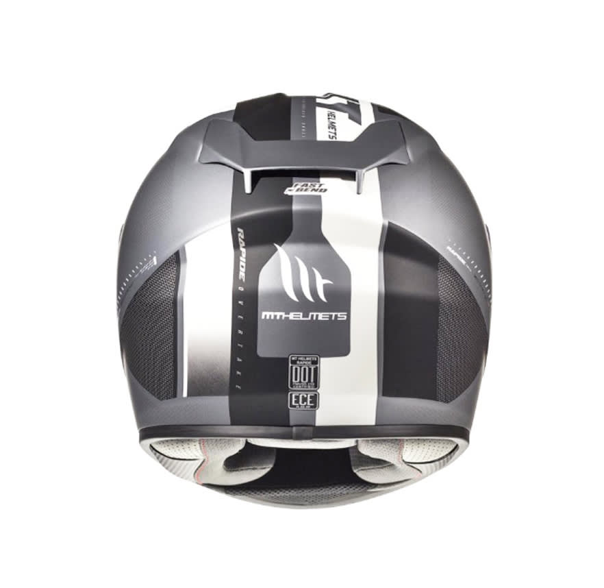 CASCO MT RAPIDE OVERTAKE B6 BLANCO MATE5