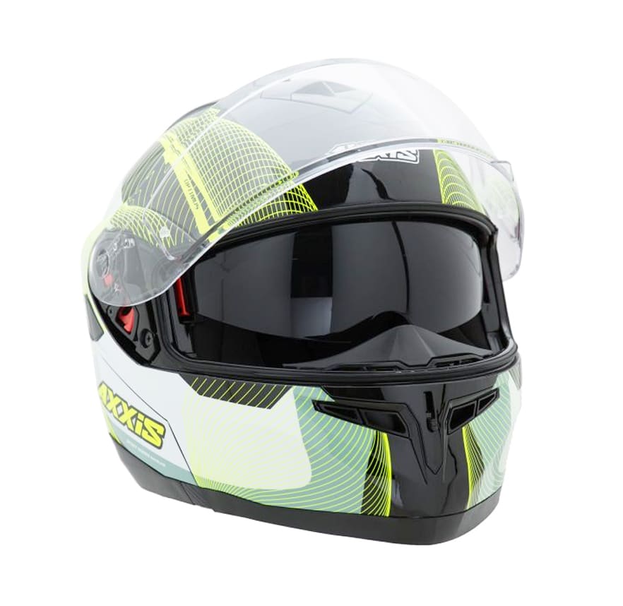 CASCO AXXIS OPTIMUS SPIRIT NEGRO/BCO/AMARILLO2