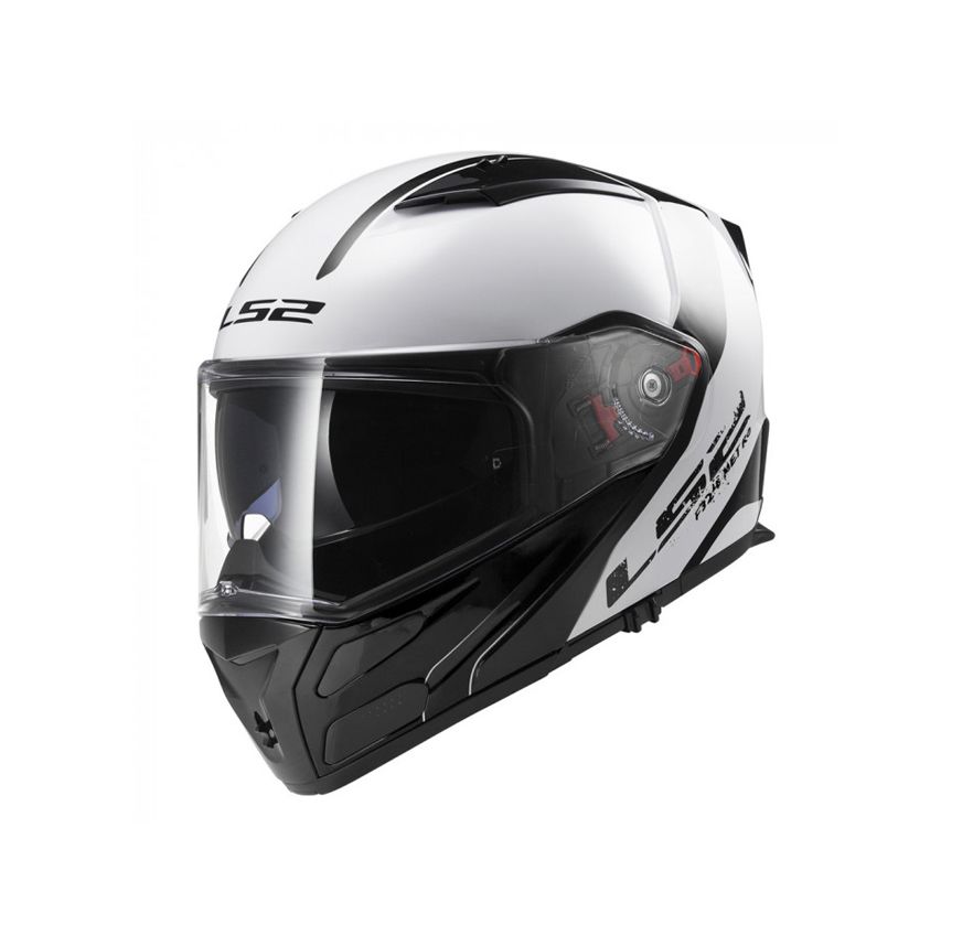 CASCO LS2 FF 324 METRO RAPID BLANCO NEGRO MATE4