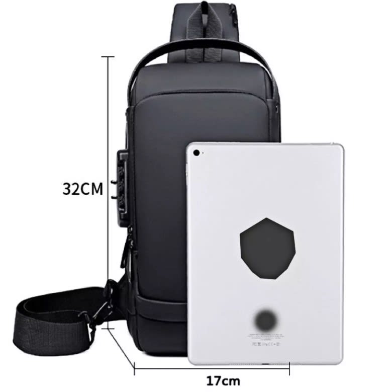 MOCHILA BANDOLERA BANANO IMPERMEABLE 081796