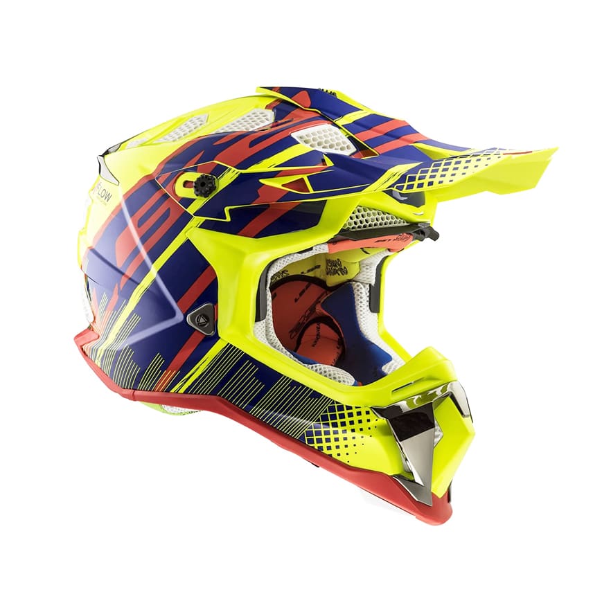 CASCO LS2 MX 470 SUBVERTER BOMBER AMLLO/AZU/ROJO3
