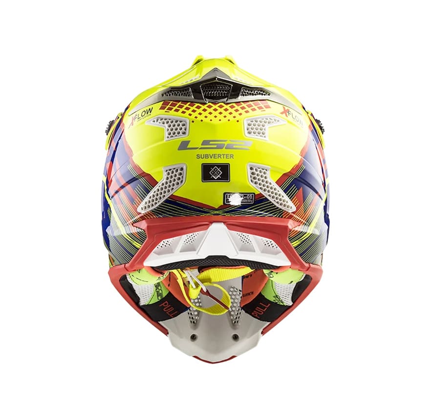 CASCO LS2 MX 470 SUBVERTER BOMBER AMLLO/AZU/ROJO4