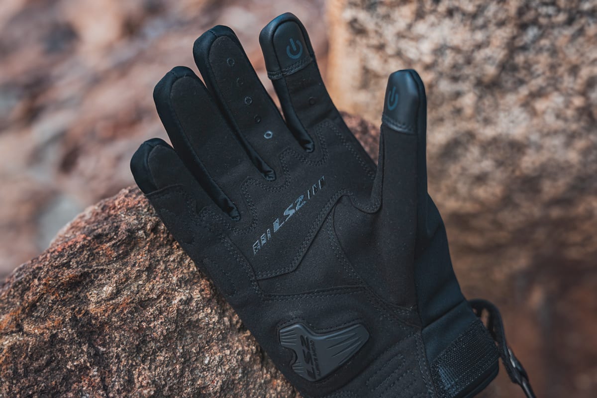 GUANTE LS2 JET II NEGRO ROJO HOMBRE3